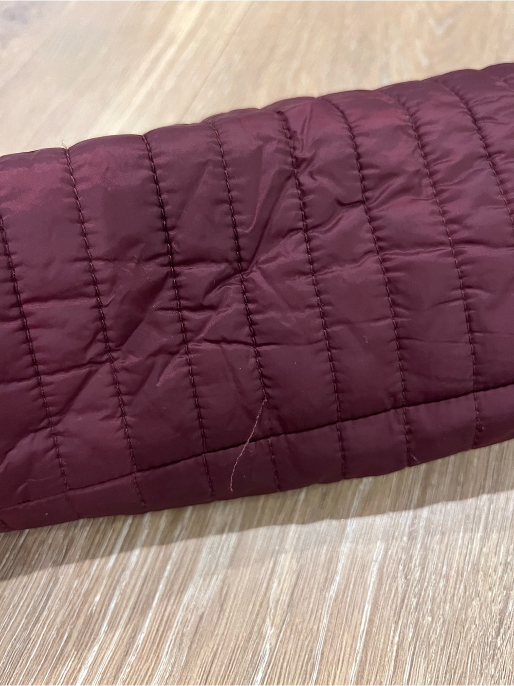 Burberry Brit Quilted Hooded Coat in Burgundy - Picture 2 of 11